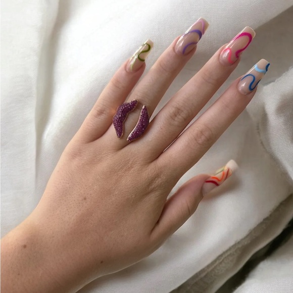 LATELITA KISS ME LIPS RING ROSEGOLD - Picture 9 of 15